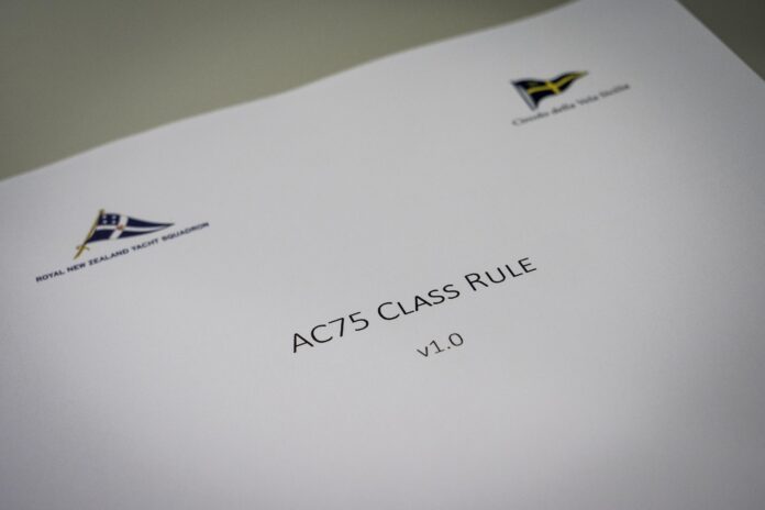 PUBLICATION OF THE AC75 CLASS RULE