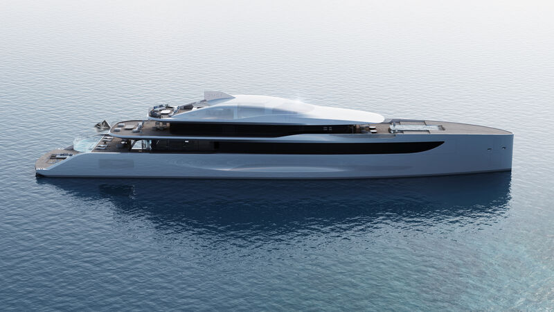 Exclusive first look at the 83m superyacht concept Dust by Jay