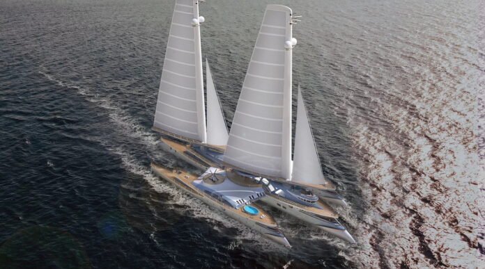 Trident Is a 328-Foot Trimaran Concept