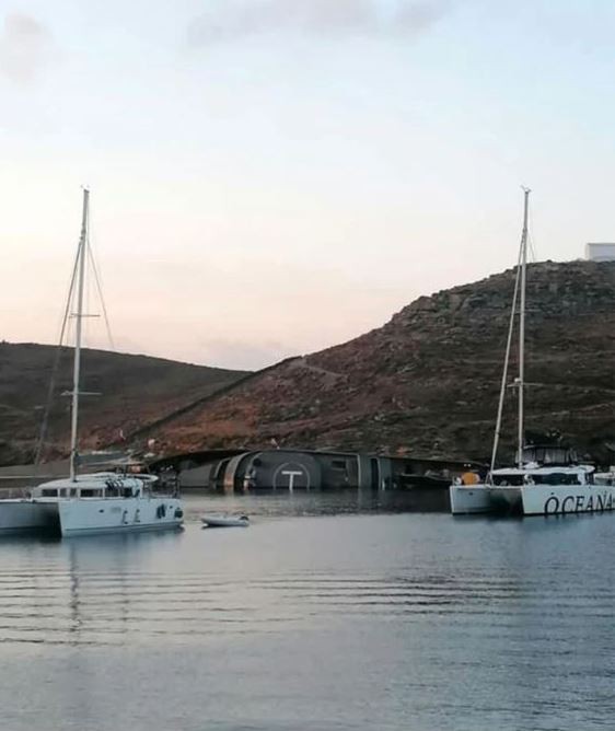 yacht capsized greece