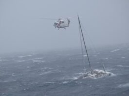NZ Defence rescue catamaran sailor - February 14, 2023 - photo © NZ Defence
