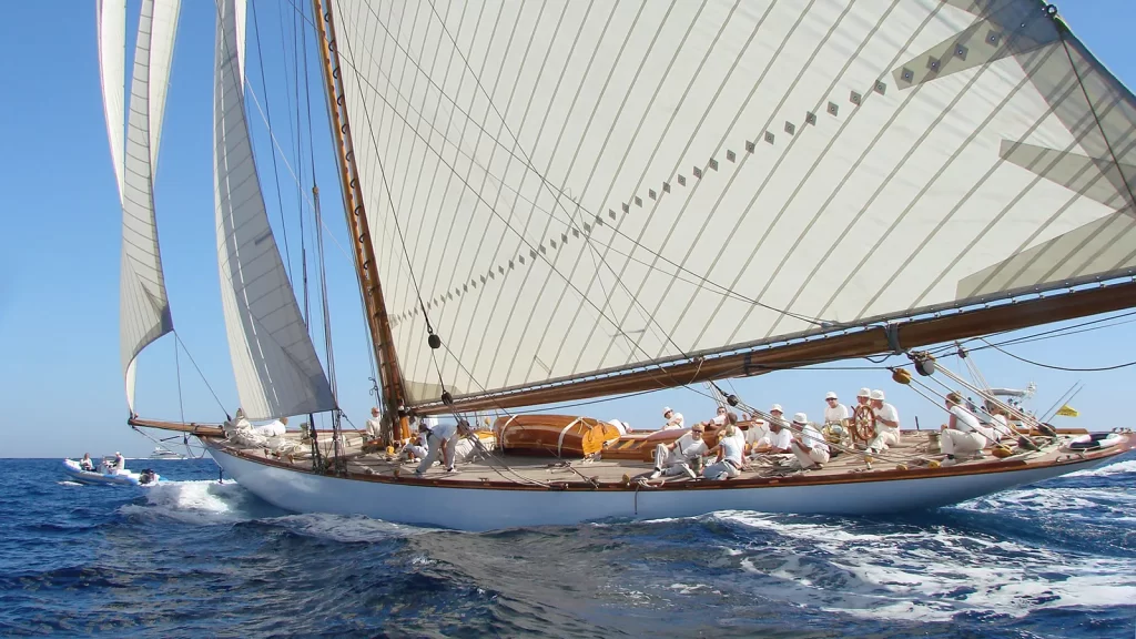 sailing a classic yacht