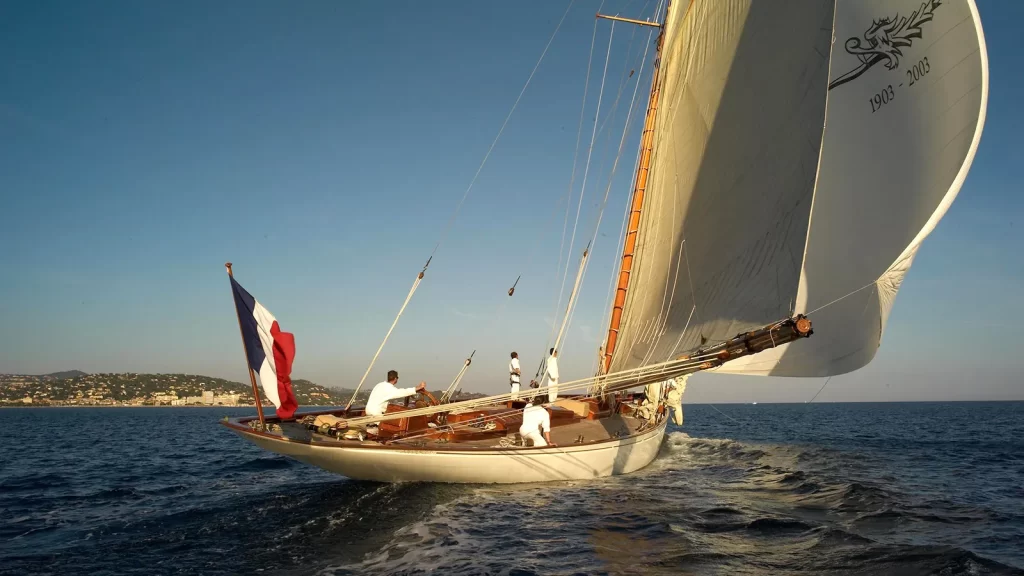 sailing a classic yacht