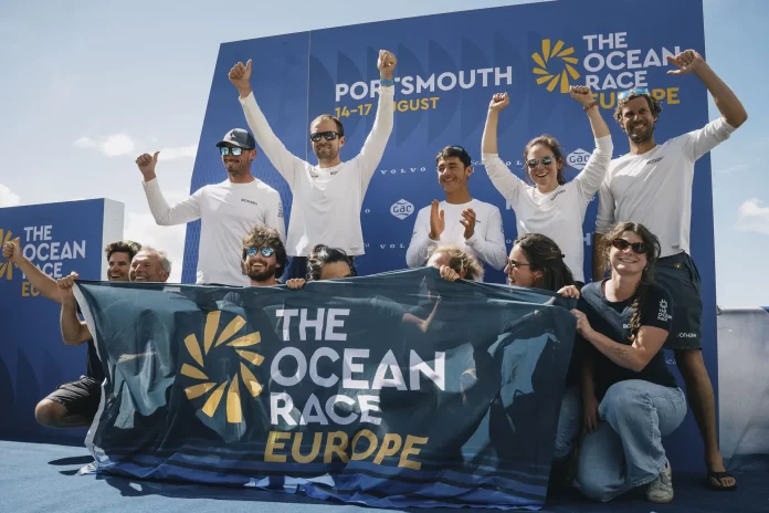 Team Biotherm, skippered by Paul Meilhat, winner of the Leg 1 of the Ocean Race Europe in Portsmouth, UK on August 14 © Vincent Curutchet / The Ocean Race Europe