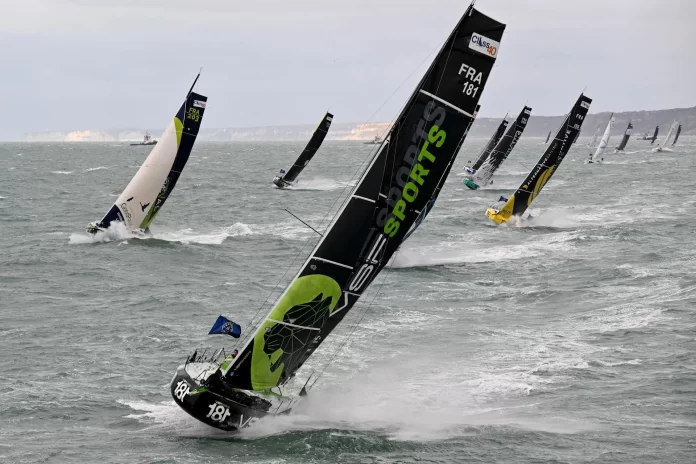17th Transat Café L'or Start Full speed into an uncertain night 1